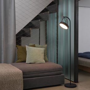   Lampă de podea cu LED, 143 cm - Osram Decor Puck, 3000 K, 590 lm, 12 W, cu cablu de 1,8 metri, 220-240 V