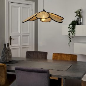   Lampă suspendată din ratan, 58 cm - Osram Decor Rattan Daisy, cu soclu 1xE27, 220-240 V