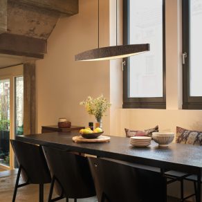   Lampă LED suspendată cu capac din țesătură - Osram Decor Flat Felt, 3000 K, 800 lm, 220-240 V