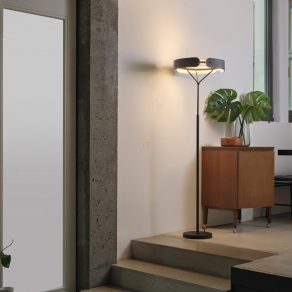   Lampă de podea cu LED și capac din țesătură, 150 cm - Osram Decor Curve Felt, 3000 K, 1000 lm, 33 W, cu cablu de 1,8 metri, 220-240 V