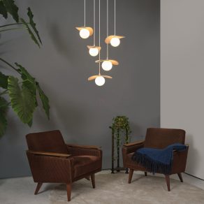   Lampă suspendată cu capac din țesătură - Osram Decor Pearl, cu soclu 5xG9, 220-240 V