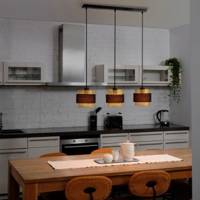   Lampă suspendată în negru și auriu - Osram Decor Hornet, cu soclu 3xE27, 220-240 V