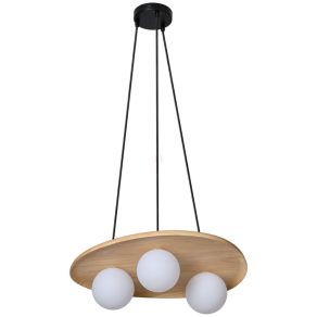   Lampă suspendată din lemn - Osram Decor Wood Nest, cu 3 socluri G9, 220-240 V