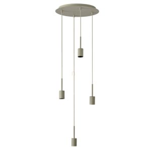   Lampă suspendată, 35 cm, bej - Osram Decor Needle Plate, cu soclu 4xE27, 220-240 V, fără surse de lumină