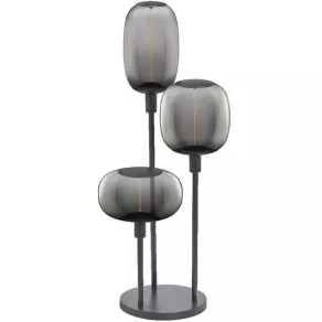   Osram Decor Stick Floor DIM – Lampă de podea cu 3 socluri E27, cu dimmer cu decuplare de fază, gri închis, design minimalist modern, carcasă din oțel, 780 mm
