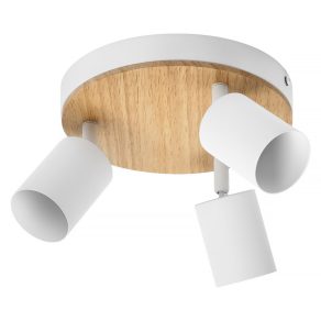   Spot de tavan Osram LED Spot Wood Line cu soclu 3xGU10, efect lemn