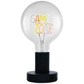   Osram 1906 Letter Table Game Zone – Lampă de masă cu soclu E27, putere 1,2 W, culori LED neon și cablu textil, 80 lm, 12000 K, durată de viață 15000 ore