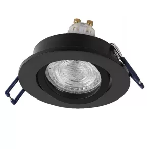   Set spot LED Osram Recess GU10 reglabil Spot încastrat Click, soclu GU10, nichel satinat, negru