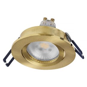   Osram Spot Set Recess süllyesztett spot lámpa szabályozható GU10 LED fényforrással, billenthető arany - 3 darabos