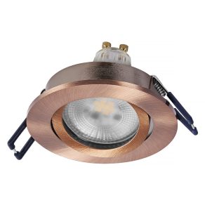   Osram Spot Set Recess süllyesztett spot lámpa szabályozható GU10 LED fényforrással, billenthető, vörösréz - 3 darabos