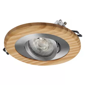   Spot încastrat Osram Wood, soclu GU10, lemn deschis la culoare