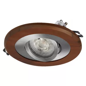   Spot încastrat Osram Wood, soclu GU10, lemn închis la culoare