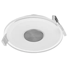   Osram LED Spot Acrylic Frosted – Corp de iluminat încastrat cu LED integrat, cu capac din acril mat, 6 W, 210 lm, 2700 K alb cald, 120°, IP20, alb