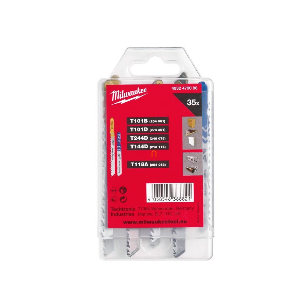 Set de lame de ferăstrău Milwaukee, 35 bucăți (4932479088)