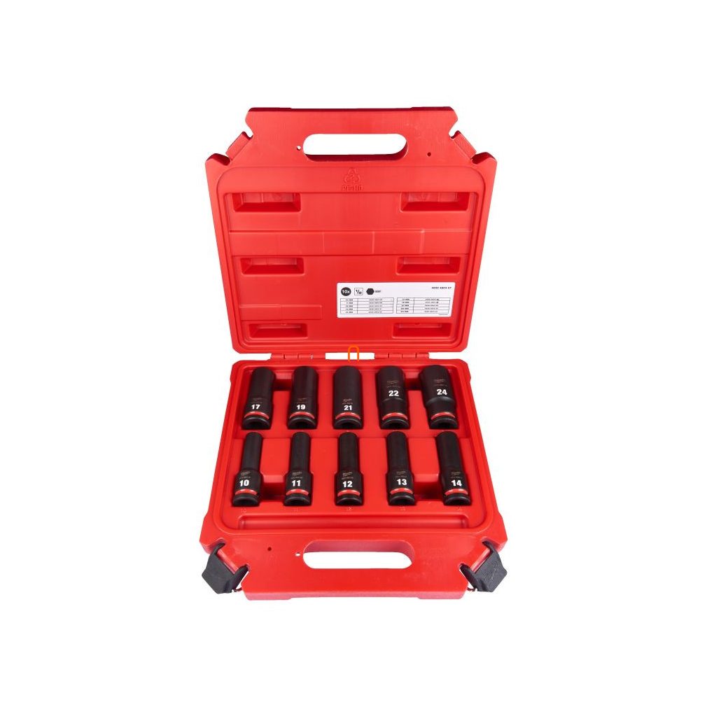 Set de prize Milwaukee 1/2 10-24mm 10 piese (4932480457)