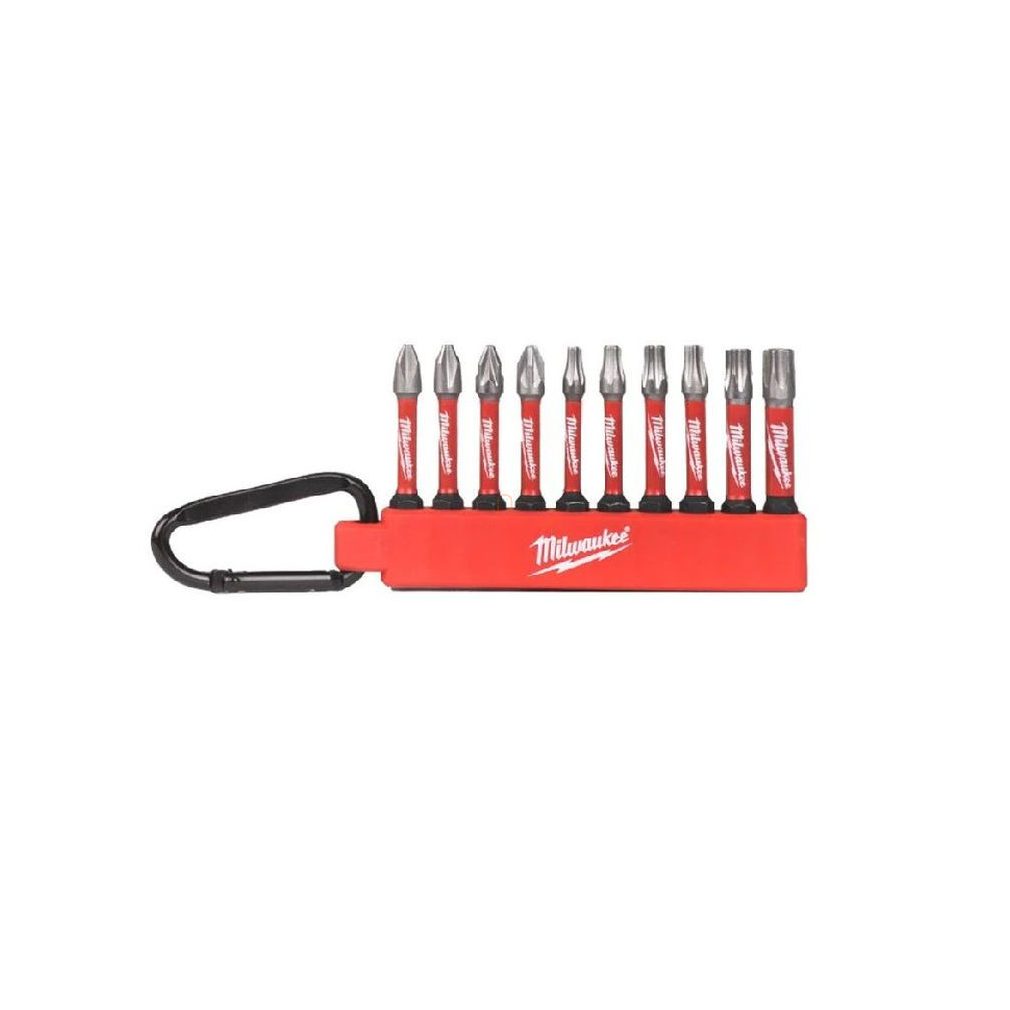 Milwaukee Shockwave IMPACT DUTY bithegy készlet 10db-os, karabineres 4932480941