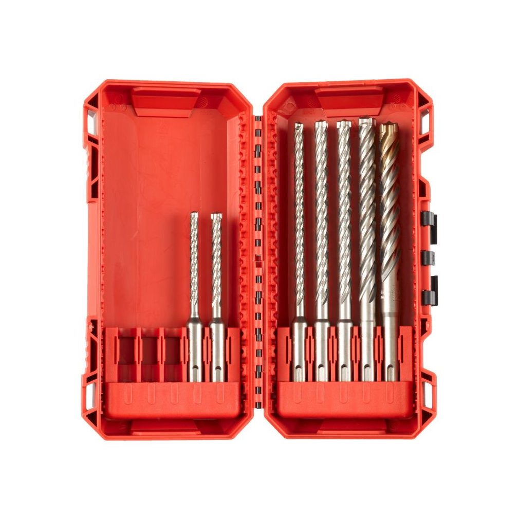 Milwaukee MX4 SDS-Plus set de burghie cu 4 muchii (set 1) 7 piese 4932492113