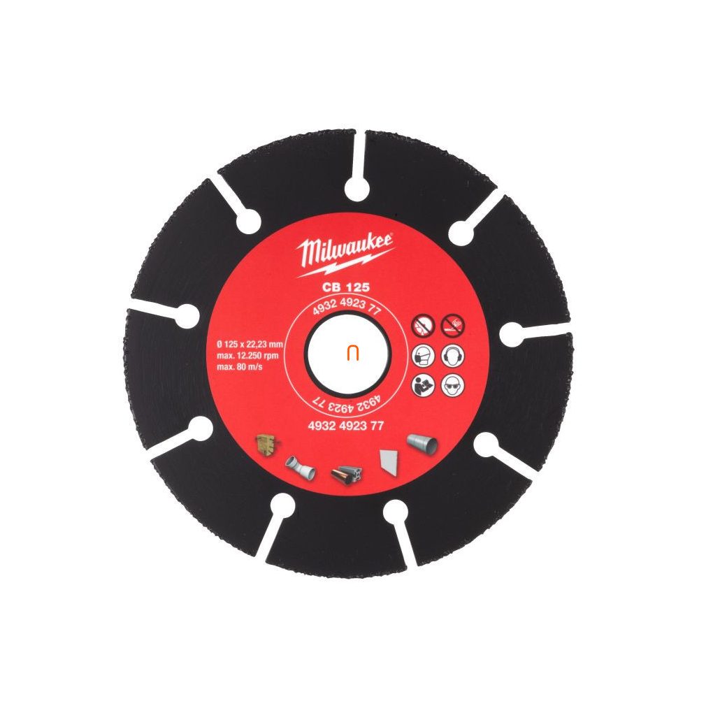 Milwaukee disc de tăiere din carbură 125 x 1 mm (4932492377)
