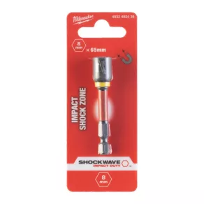   Cheie magnetică HEX pentru mașini Milwaukee, 1/4 inch, 8 x 65 mm, 4932492439