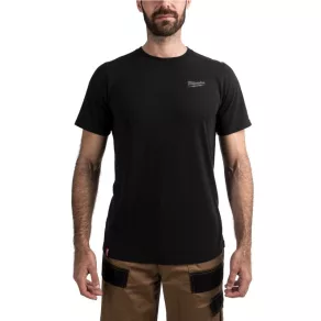   Tricou hibrid cu mâneci scurte Milwaukee HTSSBL L, negru 4932492965