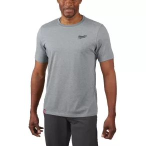   Tricou cu mâneci scurte Milwaukee HTSSGR L, model hibrid, gri 4932492970