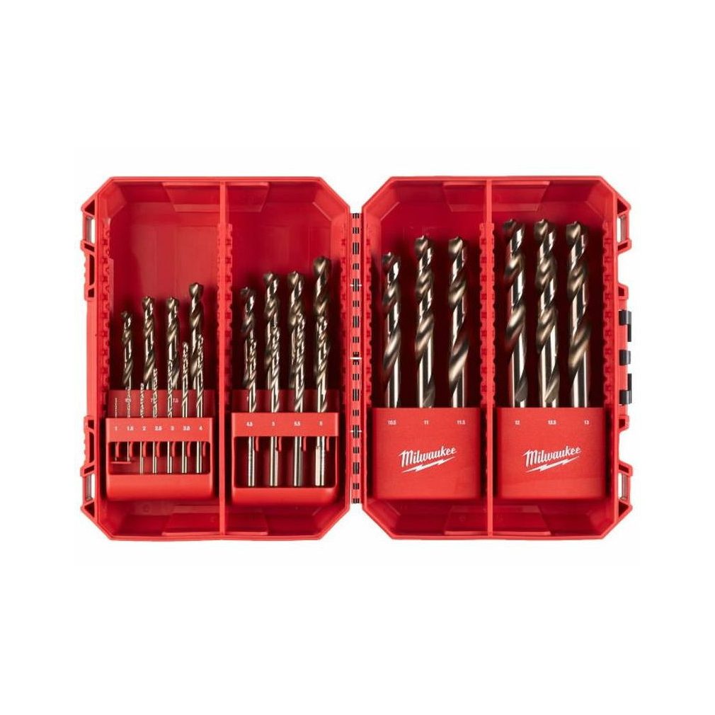 Milwaukee Red Cobalt – Set de burghie pentru metal HSS-G Co (25 piese) 4932493868