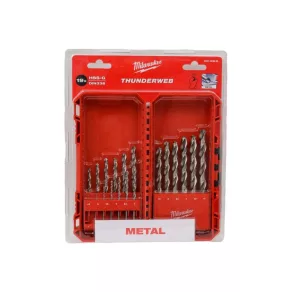   Set de burghie din metal Milwaukee HSS-G / 1-10 mm (19 piese) 4932493869