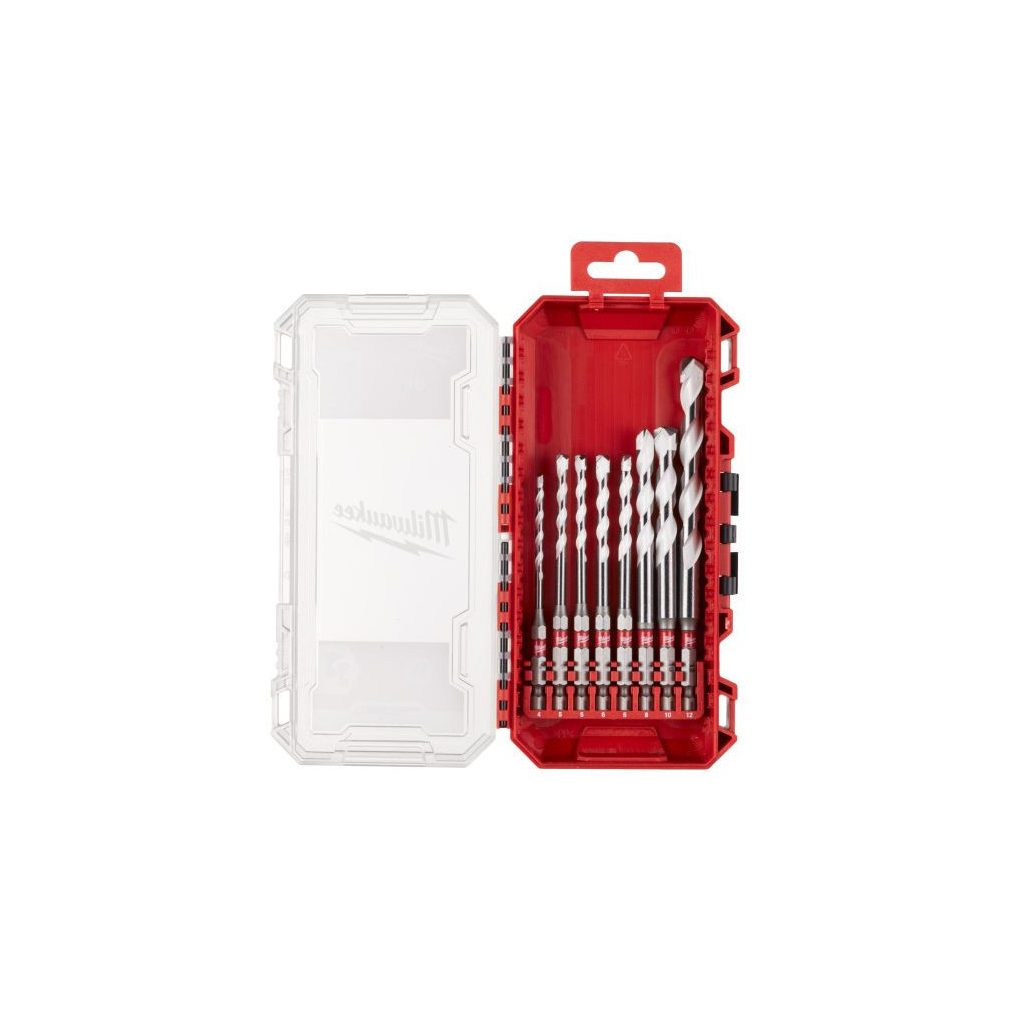 Milwaukee Burghiu multifuncțional cu cap hexagonal de 1/4" EMEA Set de 2 (8 piese) 4932493871