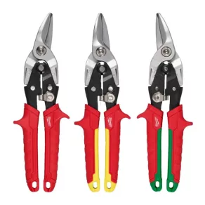 Set de foarfece pentru tablă Milwaukee, 3 piese 4932499020