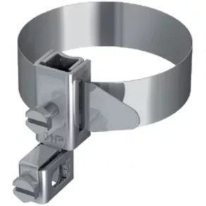   Clemă de legare la pământ cu bandă 3/8-1 1/2 colos (17-50 mm) L: 182 mm, 4-50 mm², V2A, 111441 J.Pröpster
