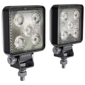   Lampa de lucru LED Osram LEDriving Value Cube VX70-WD, fascicul larg, 5 LED-uri, distanță de iluminare 43 m, 550 lumeni, protecție IP67, temperatură de culoare 6000 K, LEDWL103-WD, 2 buc./pachet