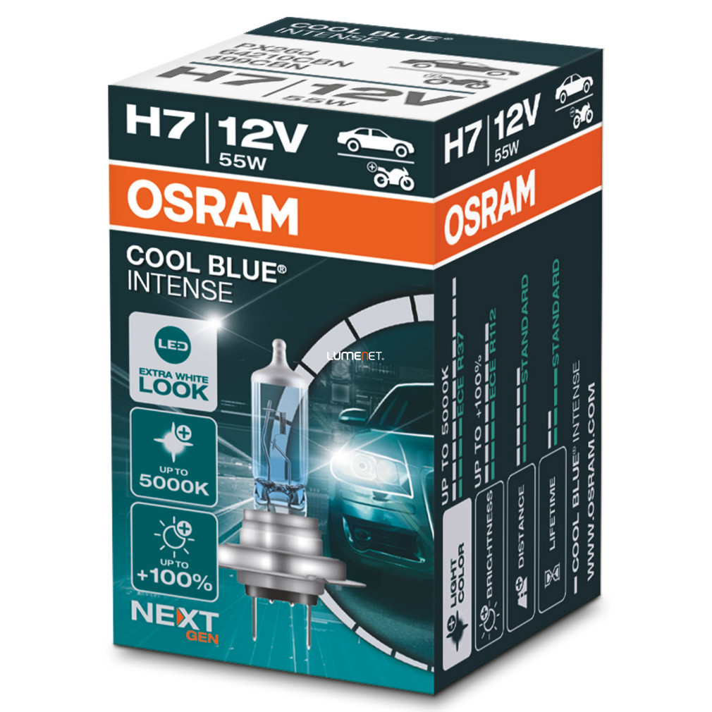 Osram H7 Cool Blue Intense NextGen +100% cutie de 1 bucată