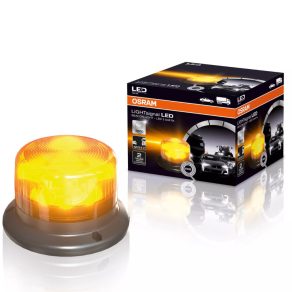   OSRAM LIGHTsignal LED Beacon Light lumină de semnalizare LED profesională rotativă la 360 de grade, galbenă intermitentă 12-24 V, semnal luminos, RBL102