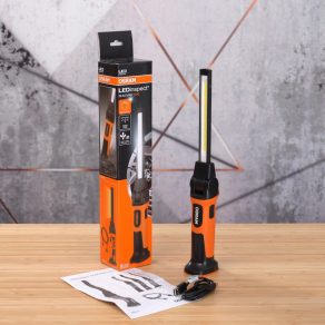   Lampă de lucru LED Osram LEDinspect Slim Max1000, luminozitate 1000 lumeni, comutator de intensitate luminoasă, protecție IP65/IK06, baterie Li-ion reîncărcabilă, LEDIL410