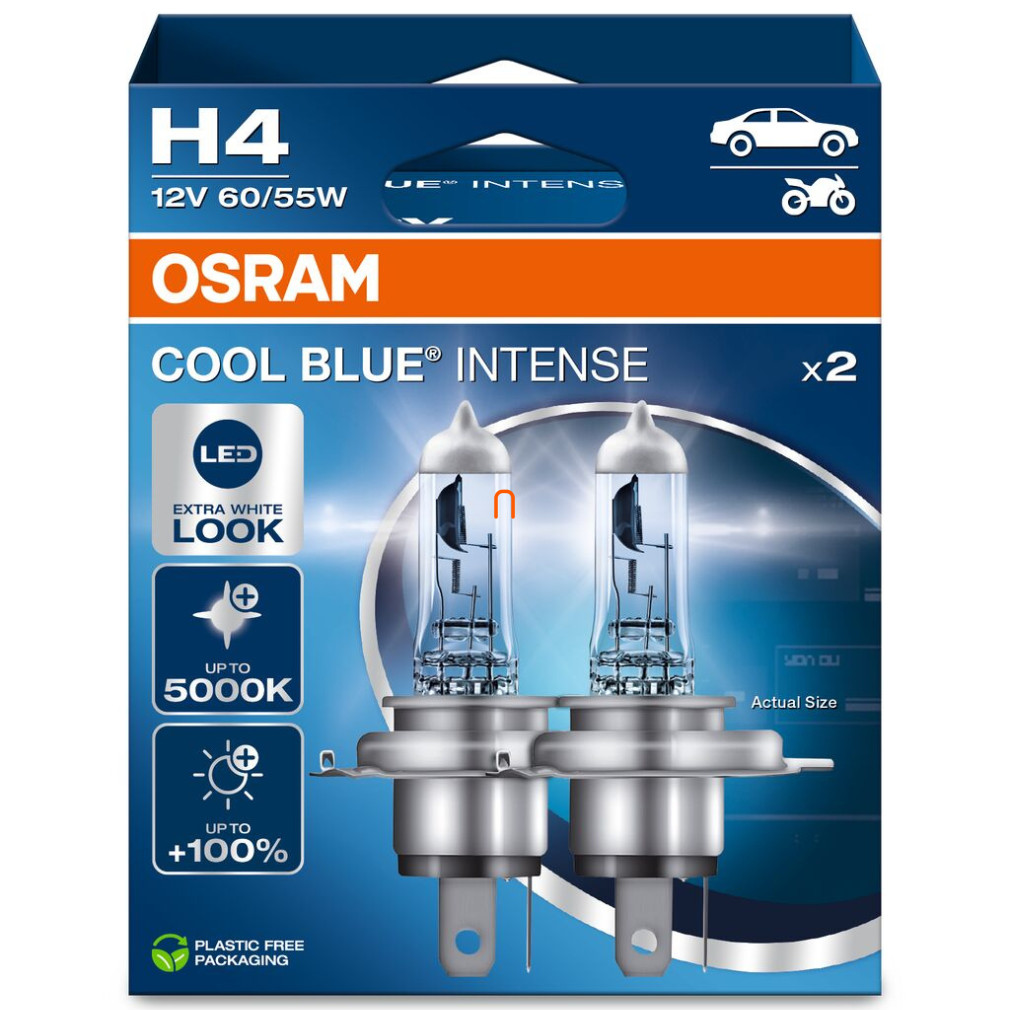 Osram Cool Blue Intense NextGen H4 +100% 60/55W 2 buc/pachet