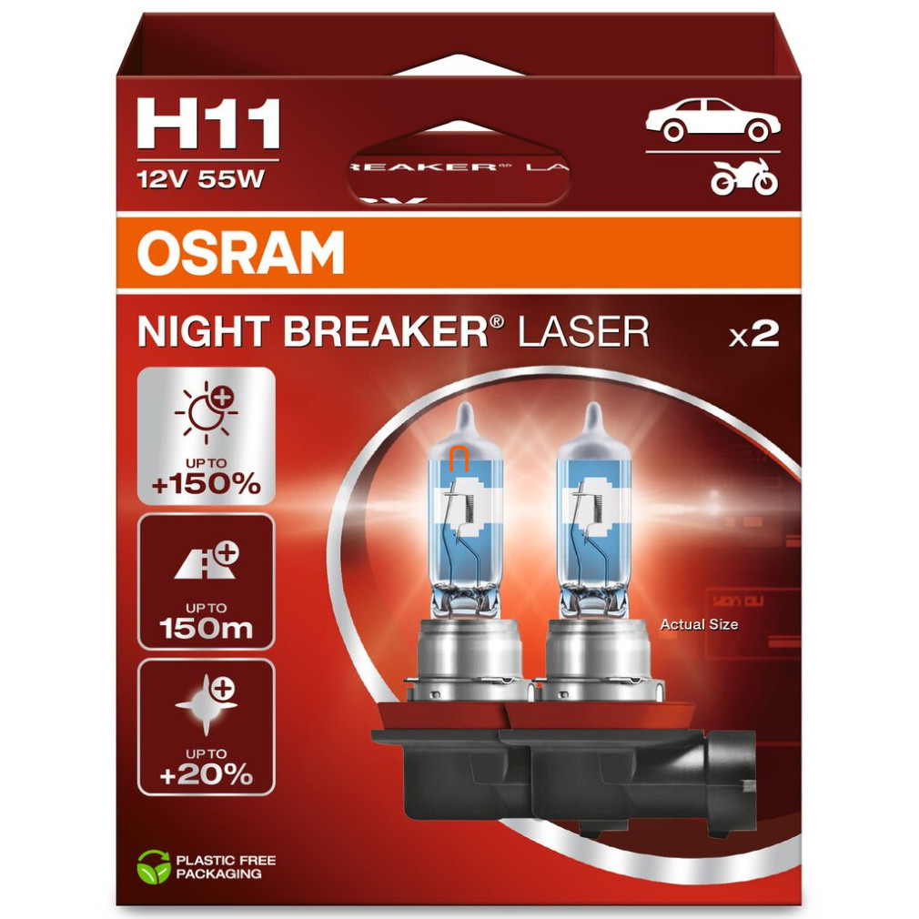 Osram Night Breaker Laser H11 +150% 2 buc/pachet