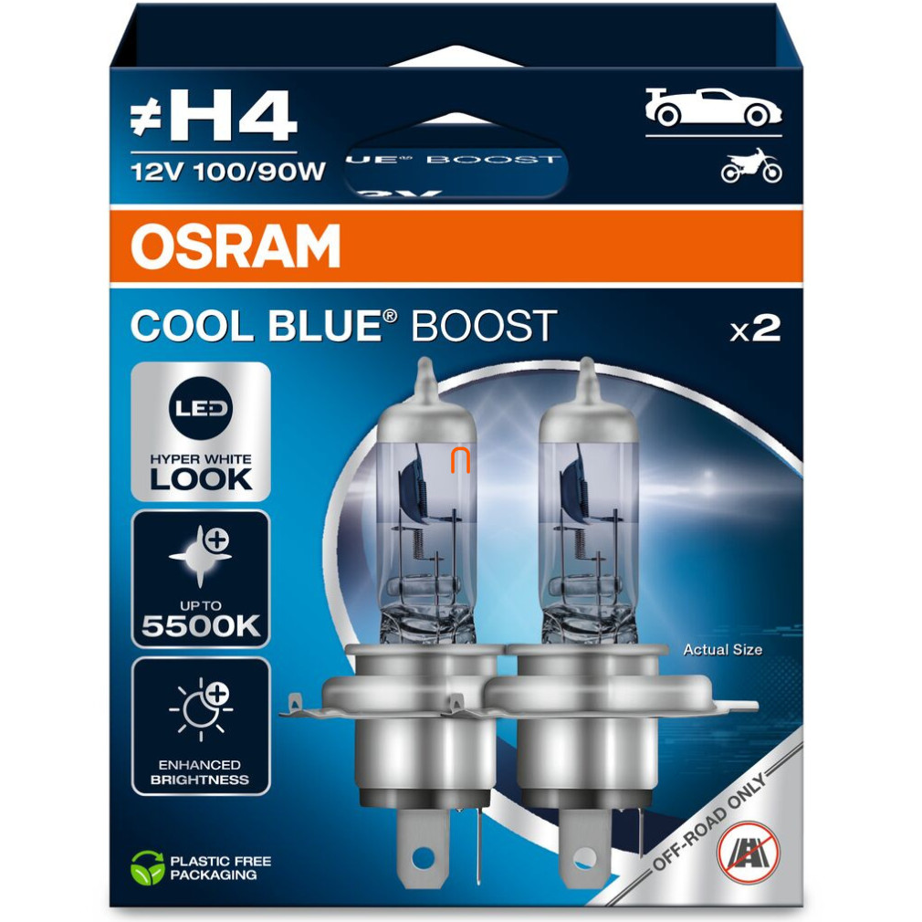 Osram Cool Blue Boost 62193CBB H4 2db/csomag