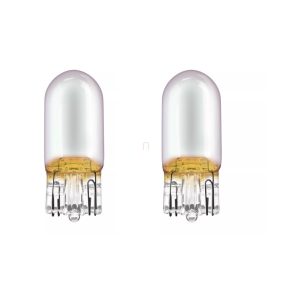   Bec auxiliar Osram Diadem Chrome Next Gen WY5W cu aspect cromat ascuns, lumină portocalie numai când este în funcțiune, 12 V, 2827DC-2BL, 2 bucăți/ambalaj blister