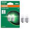 Bec indicator Osram Ultra Life R10W, 12 V, soclu BA15s, dimensiuni reduse, putere luminoasă de 125 lumeni, durată de viață de până la patru ori mai lungă, 5008ULT-2BL, 2 bucăți/ambalaj blister