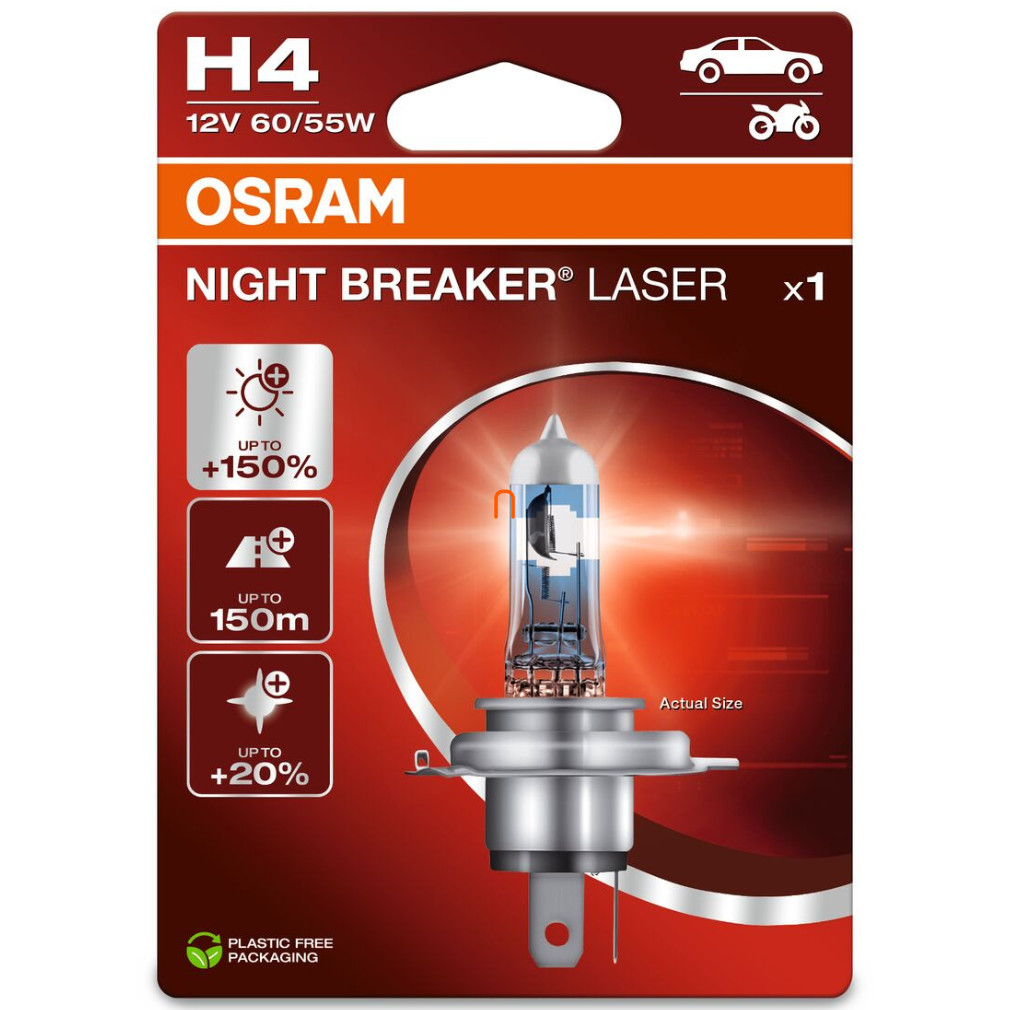 Osram Night Breaker Laser H4 +150% bliszteres