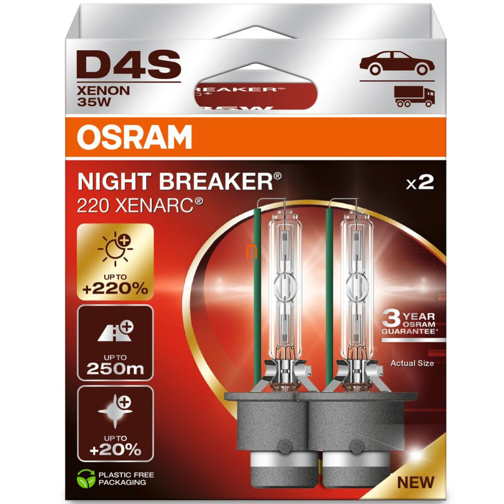 Osram Xenarc Night Breaker +220% D4S bec xenon, 2 buc/pachet