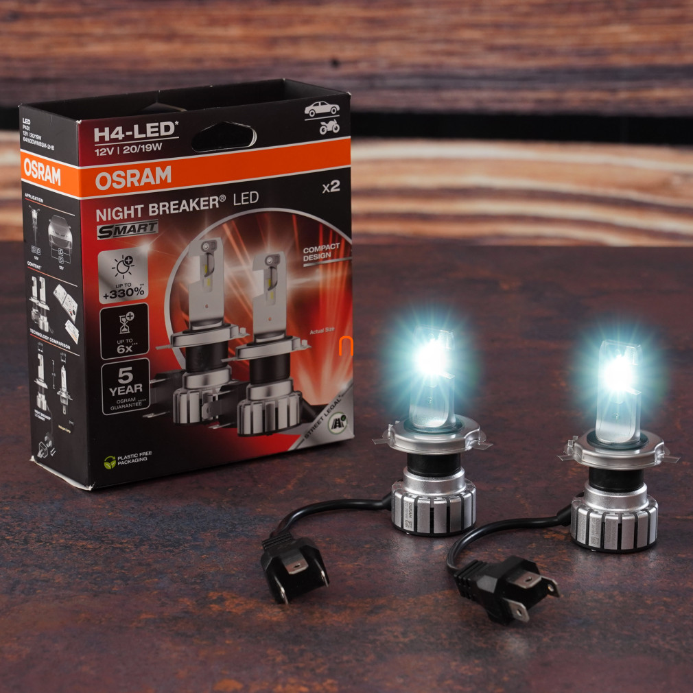 Bec Osram Night Breaker Smart H4, 2 bucăți