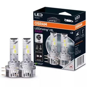   Osram LEDriving HL Easy H15 set de lumini LED alb rece pentru faruri de întâlnire, lumini de drum, lumini de zi și lumini de poziție, 6500 K, design ultracompact, soclu PGJ23t-1, cu răcire activă, 2 buc./pachet, 64176DWESY-2HB