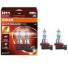 Bec auto Osram Night Breaker +220% H11, luminozitate cu 220% mai mare, rază de lumină de până la 150 m, capac modern auriu, soclu H11, halogen, 64211NB220-2HB, 2 bucăți/pachet