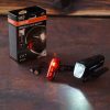 Set de lumini pentru bicicletă Osram LEDsBIKE Race 80 SET, luminozitate de 80 lux, 13 ore de funcționare, omologare StVZO, încărcare USB-C, rezistență la apă IP44, LEDBL102 SET