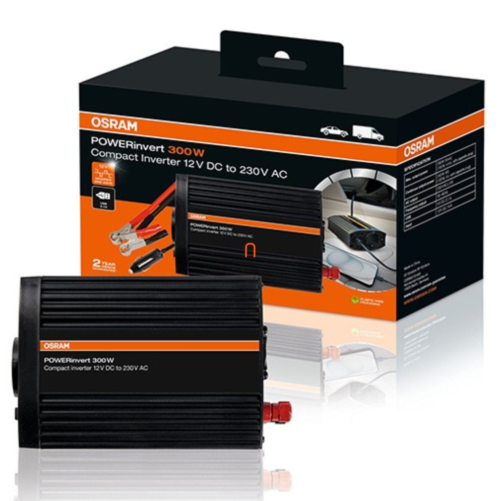 Osram PowerInvert invertor cu undă sinusoidală modificată 12V DC 300W