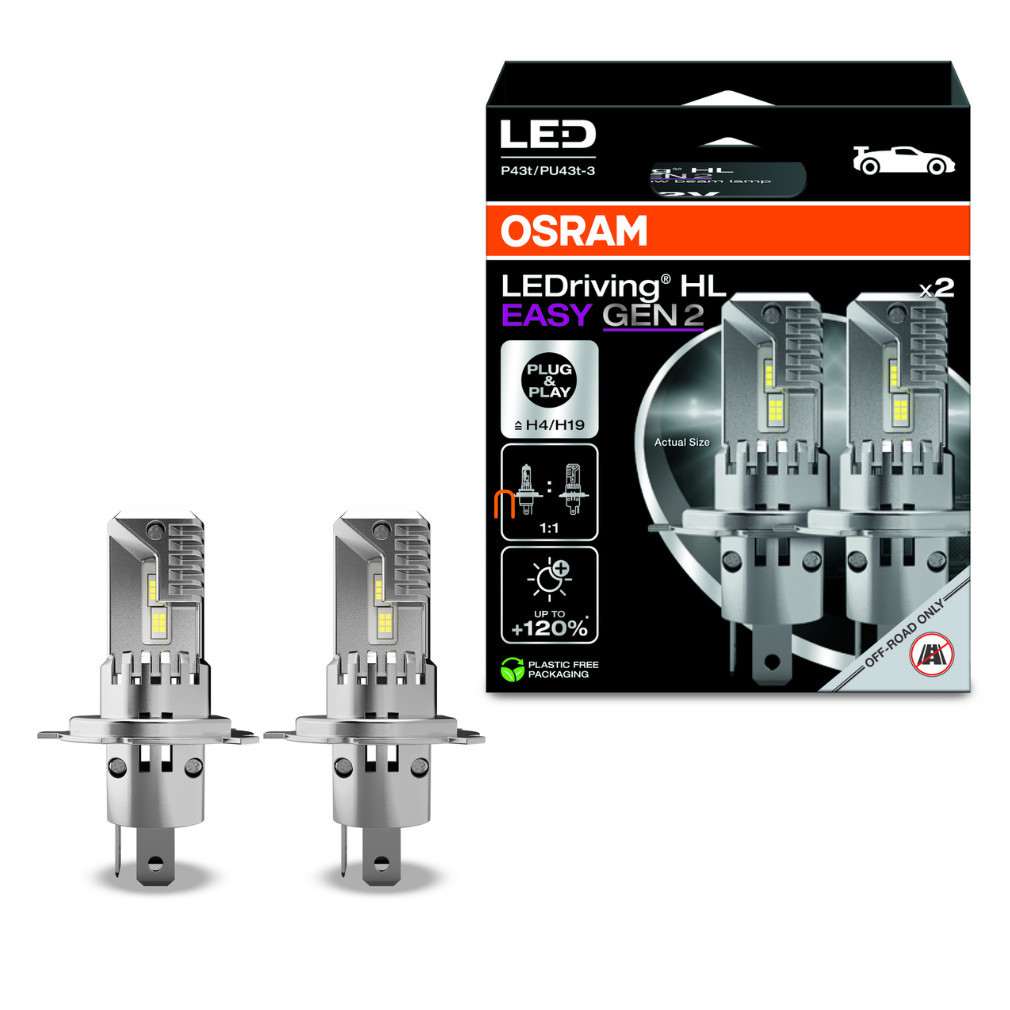 Osram LEDriving HL EASY GEN 2 H4/H19 LED faruri 2 buc/pachet