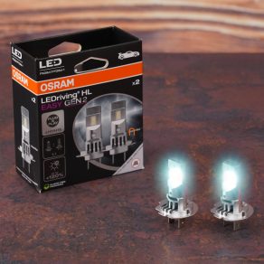   Osram LEDriving HL Easy Gen 2 H7/H18, set de faruri cu LED alb rece pentru fază scurtă și fază lungă, 6500 K, 2000 lumeni, soclu PX26d, design rotativ la 90°, dimensiuni ultracompacte, 64210DWESY2-2HB, 2 buc./pachet