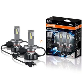   Osram LEDriving HL Intense NXT +400% Set faruri LED pentru mașini H4 cu fază scurtă și fază lungă, luminozitate +400%, temperatură de culoare 6000K, flux luminos 2500/3500 lumeni, soclu P43t, 64193DWINN, 2 buc./pachet
