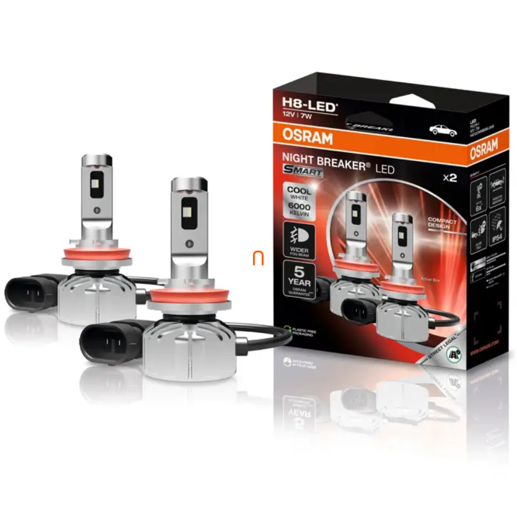 Osram Night Breaker LED Lampă de ceață inteligentă H8 2pcs/pack